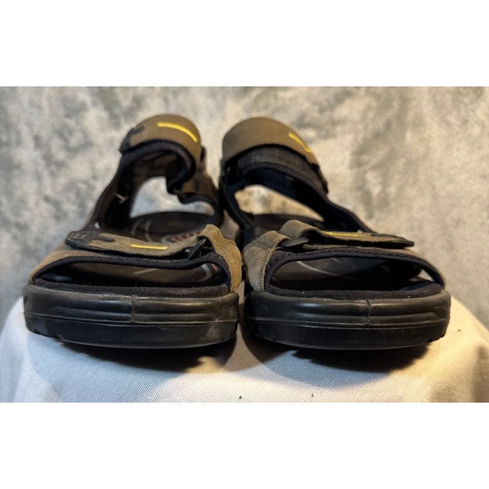ECCO Men's Yucatan Receptor Brown Leather Hiking Sandals EU 46 US 13 sportswear